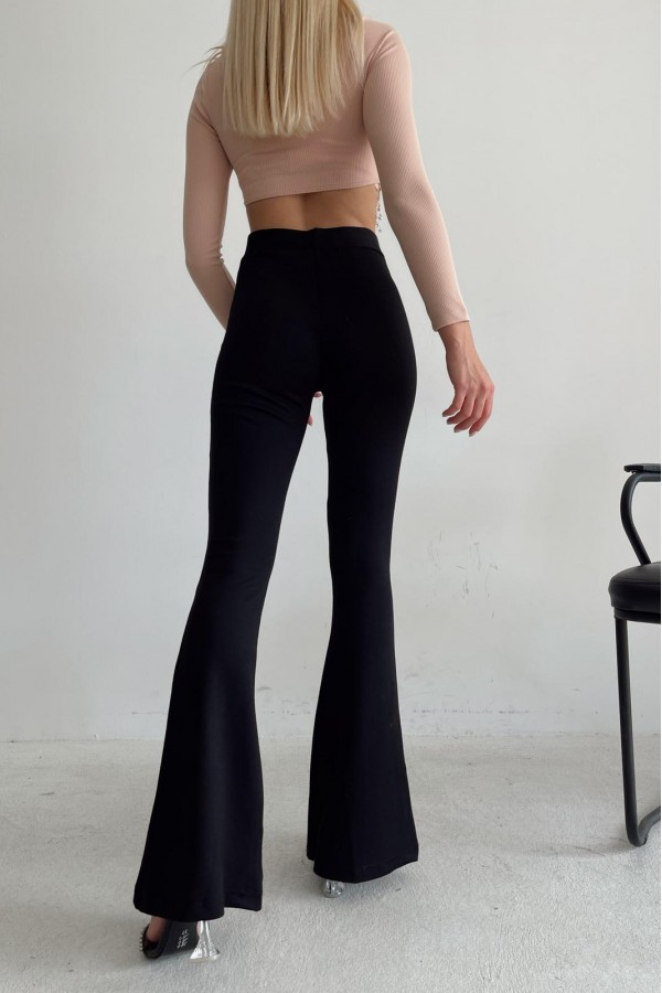 YÜKSEK BEL KEMERLİ İNTERLOK ÇELİK  İSPANYOL PAÇALİ   TAYT