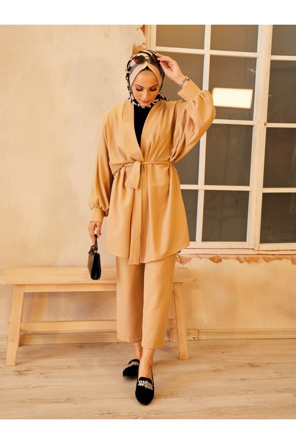 BAĞLAMALI KİMONA TAKİM ALT ÜST  