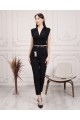 YÜKSEK BEL BİLEK ÜSTÜ PANTOLON SİYAH