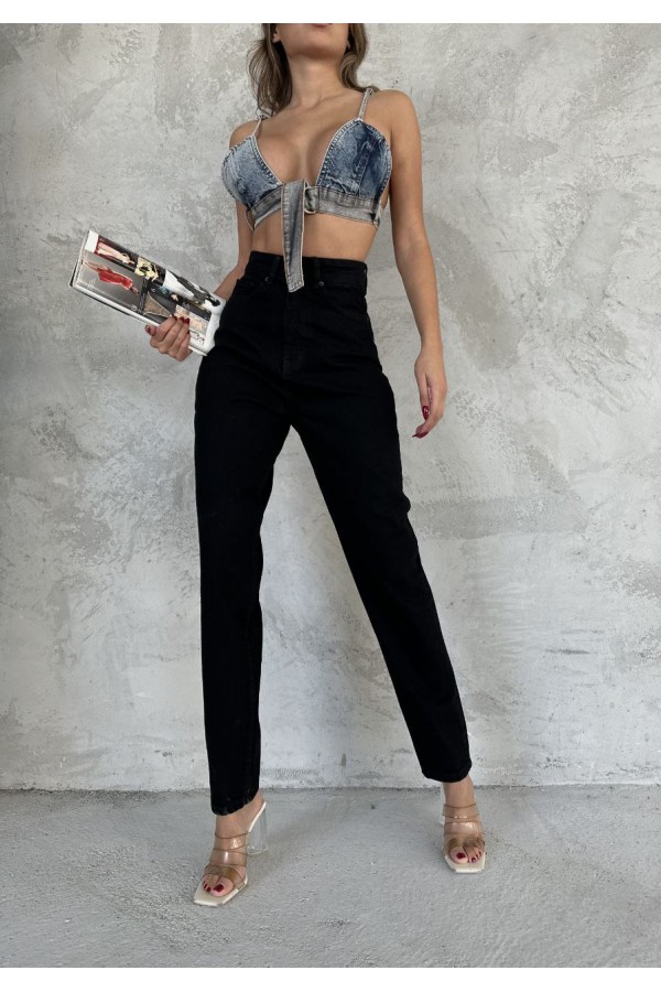 MOM FIT YÜKSEK BEL KOT PANTOLON