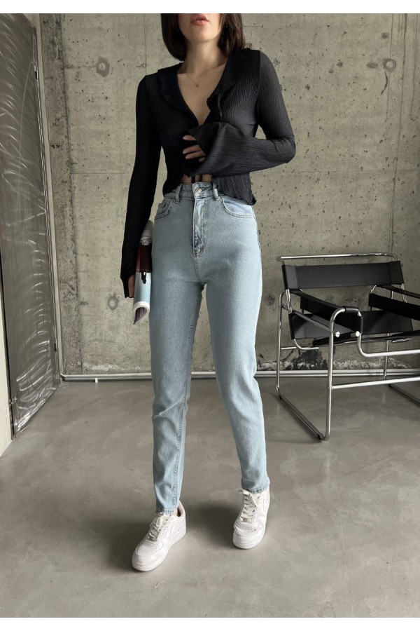 Mom comfort Kar Lycra  YÜKSEK BEL PANTOLON