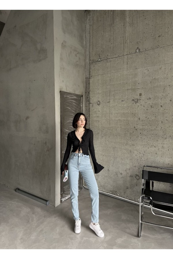 Mom comfort Kar Lycra  YÜKSEK BEL PANTOLON