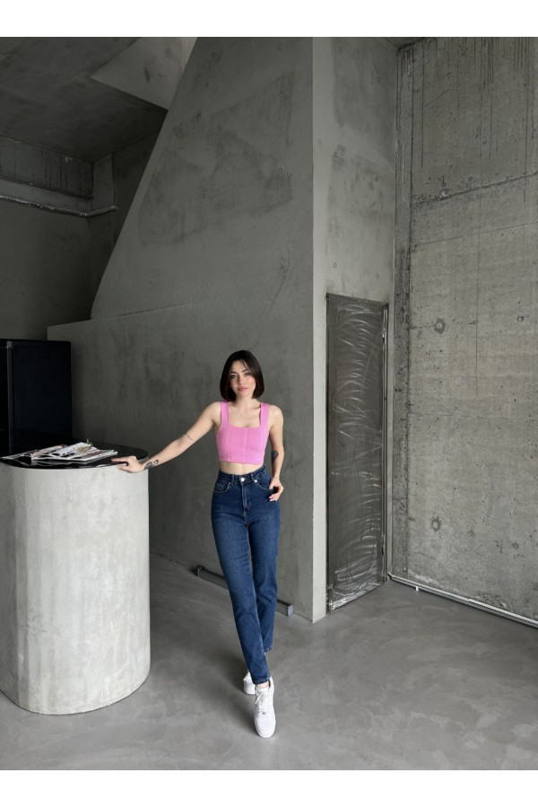 Mom comfort- Dark Lycra  YÜKSEK BEL PANTOLON 