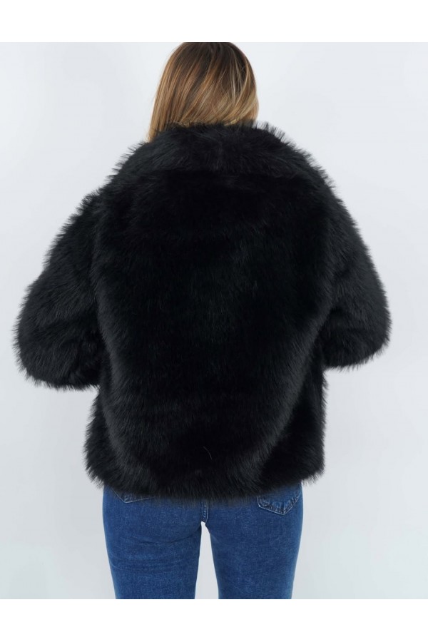 ARA BOY LOLİTA KÜRK (ASTATRLİ) SİYAH