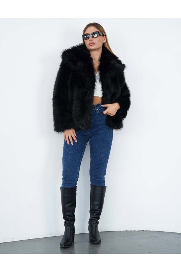 ARA BOY LOLİTA KÜRK (ASTATRLİ) SİYAH