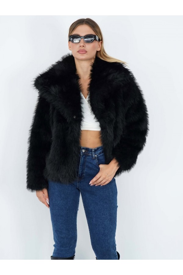 ARA BOY LOLİTA KÜRK (ASTATRLİ) SİYAH