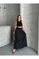 KIRIŞIK UZUN STANDART BEDENLİ ETEK