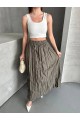 KIRIŞIK UZUN STANDART BEDENLİ ETEK