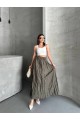 KIRIŞIK UZUN STANDART BEDENLİ ETEK