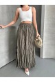 KIRIŞIK UZUN STANDART BEDENLİ ETEK