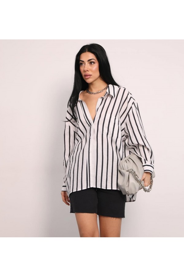 ÇİZGİLİ STANDART EFİLİ GÖMLEK